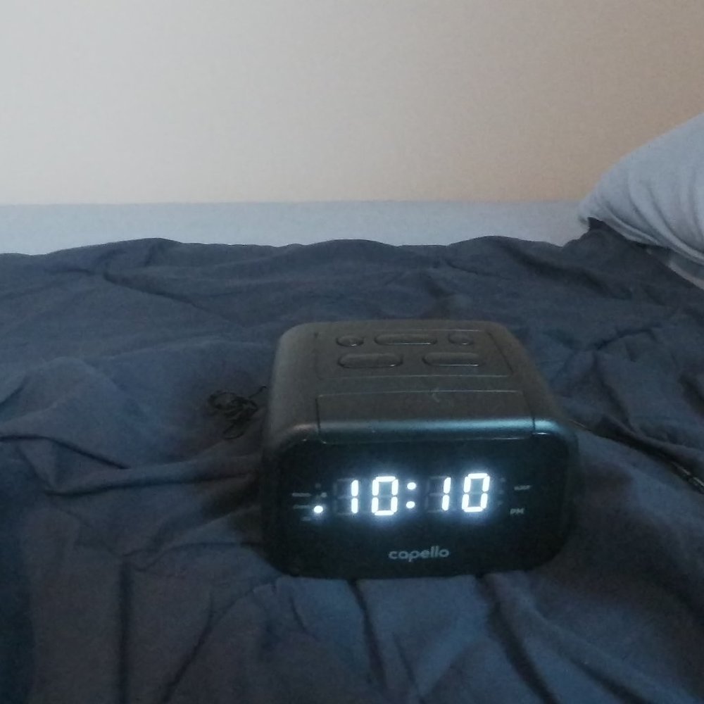 Capello Sleep Easy Digital AM/FM Alarm Clock Radio Black Model #CR15